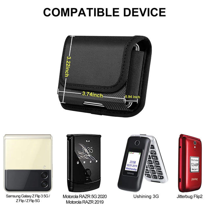 COANJIUO Flip Phone Holste for Samsung Galaxy Z Flip, Z