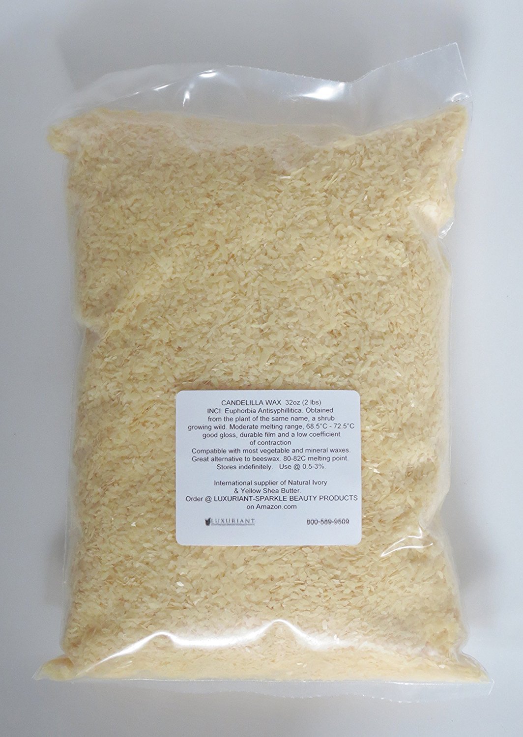 Candelilla Wax 100% Natural-Vegan Alternative to Beeswax-32 oz