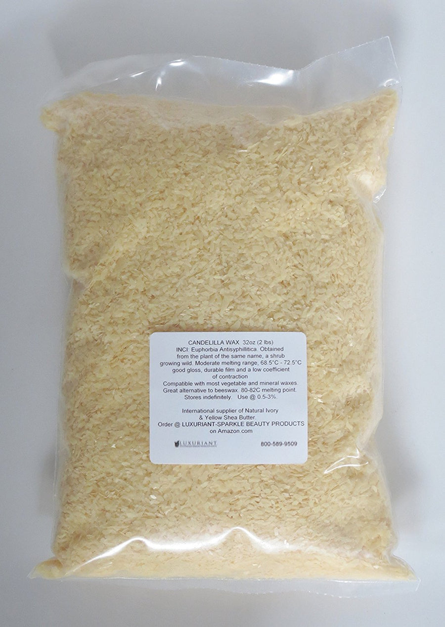 Candelilla Wax 100% Natural-Vegan Alternative to Beeswax-32 oz