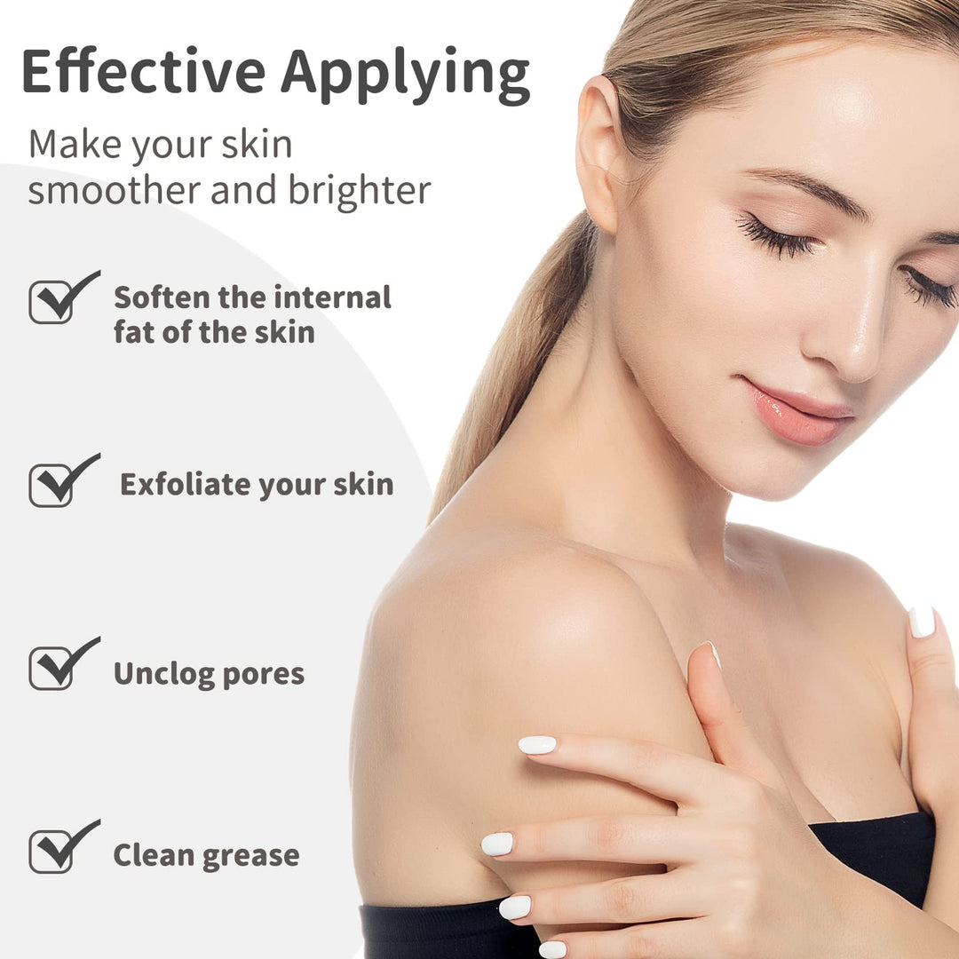 Lotion Applicator for Back, 17-inch Lotion Brush &amp; Sunscreen Applicator, Easy Back Body Applicator for Self-Tanning, Skin Cream, Acne, Elderly Aid. (Grey-Fabric Bag Package)