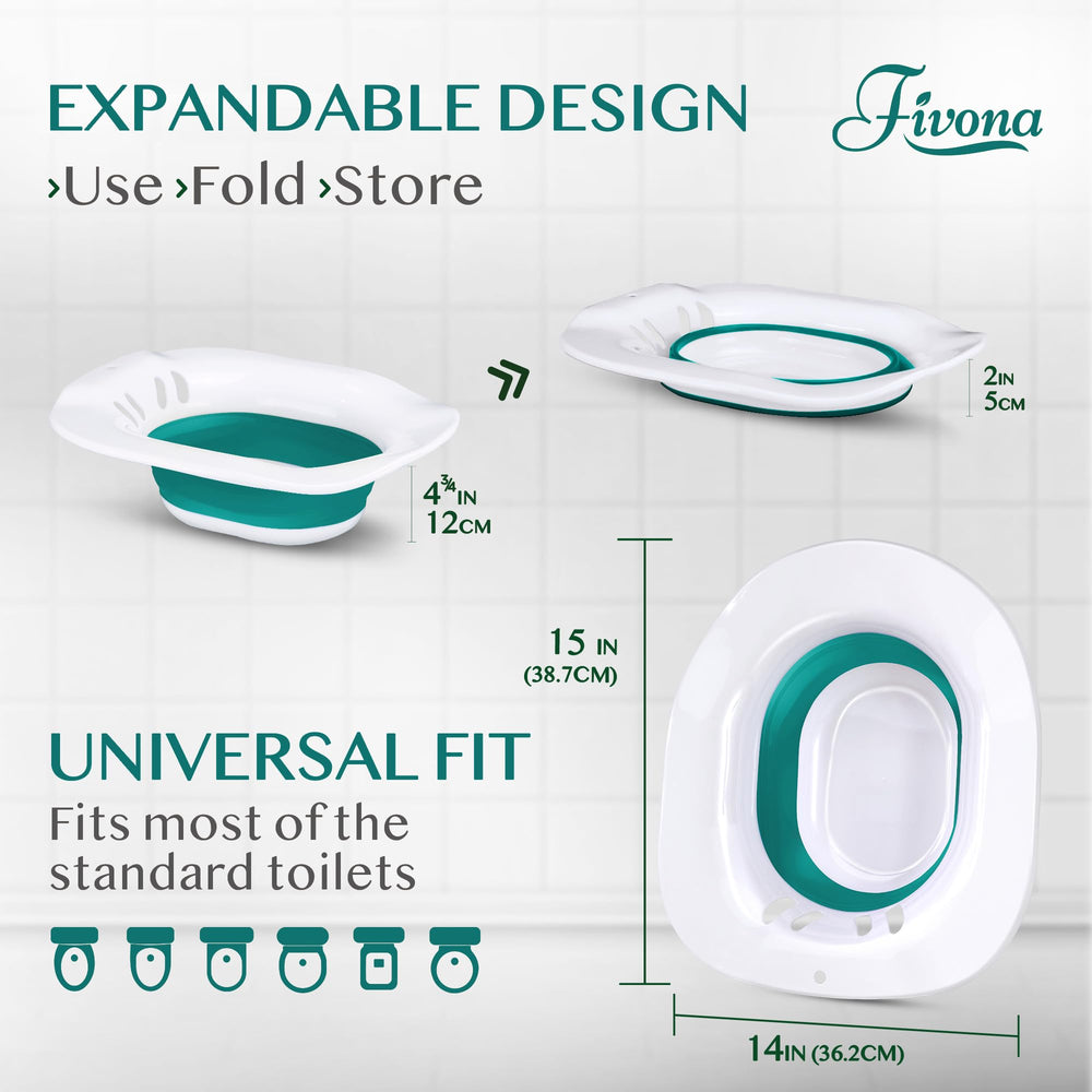 Fivona Expandable Sitz Bath Seat for Soak and Steam - P