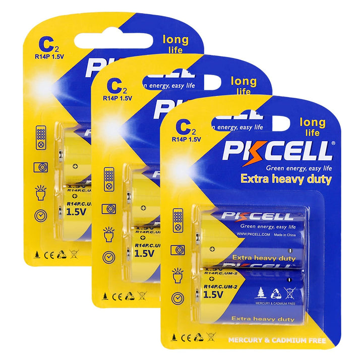 C Size Batteries Heavy Duty Batteries 1.5V R14P UM-2 Ba