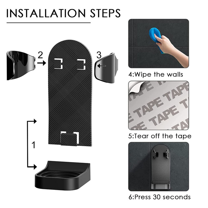Linkidea Adjustable Electric Shaver Holder, 2 Pack Self
