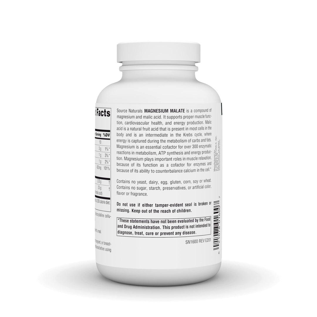 Magnesium Malate - 200 caps - 625 mg