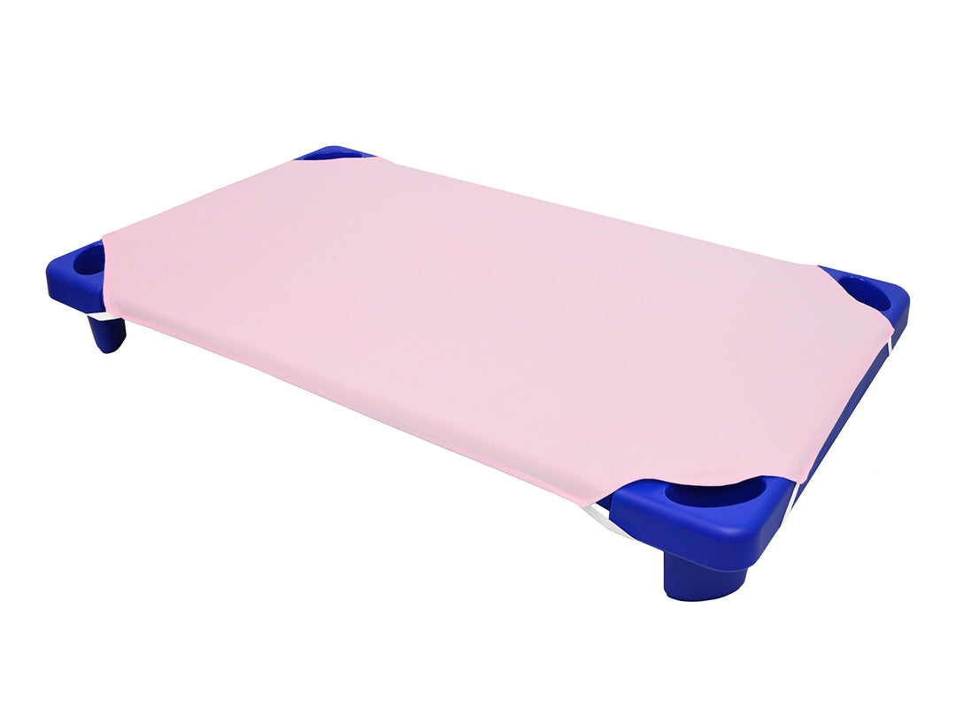 American Baby Company 100% Natural Cotton Percale Standard Daycare/Pre-School Cot Sheet, Pink, 23 x 51, Soft Breathable, for Boys and Girls