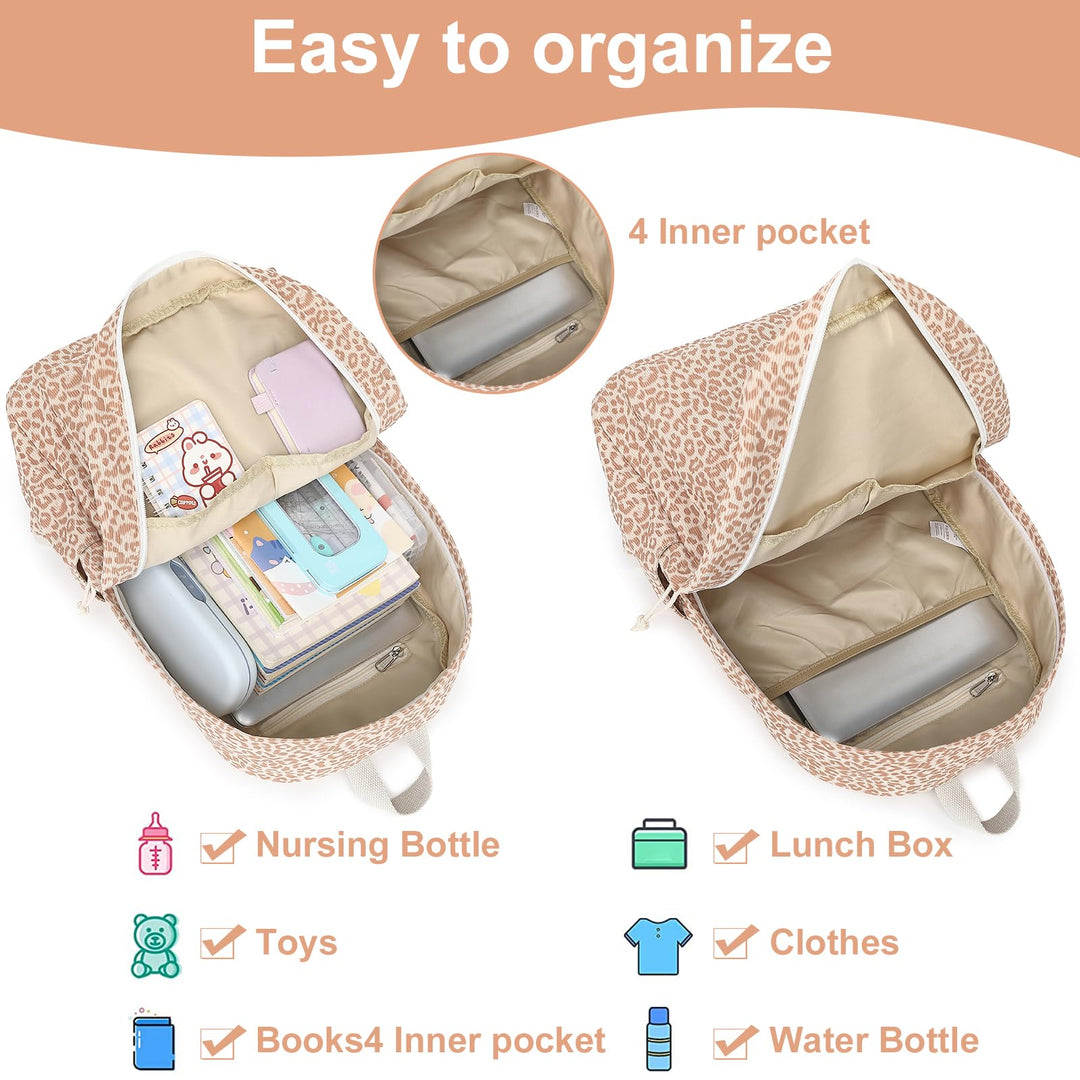 Girls School Backpack Galaxy Schoolbag fit 15inch Laptop Bookbag Insulated Lunch bag for Teens Boys Kids Travel Daypack