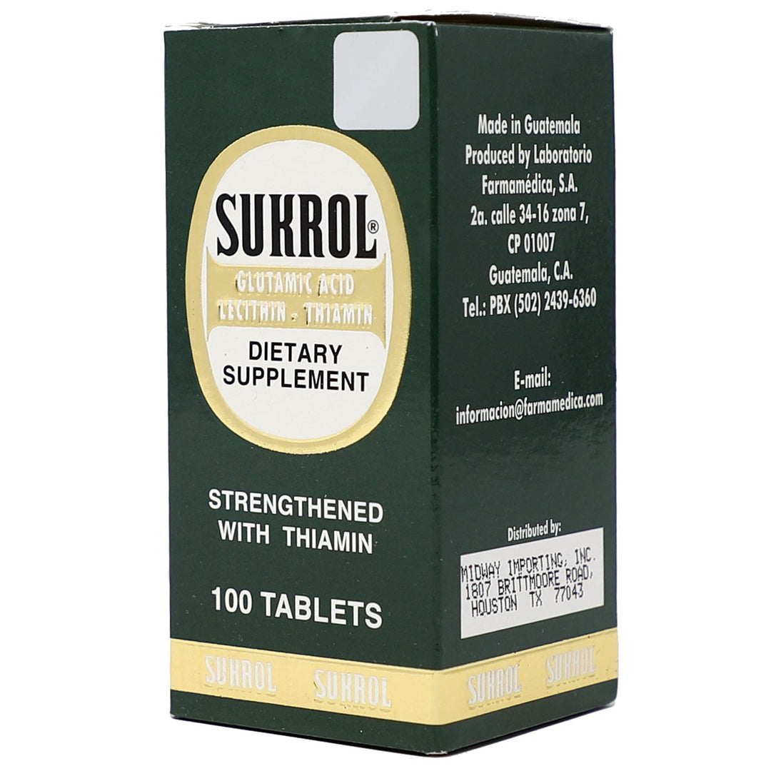 SUKROL, Vitamin, Improve Healthy Brain Function, 100 Ta