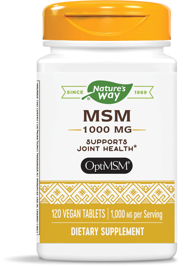 Nature&#39;s Way Premium Quality MSM 1000 mg Pure O