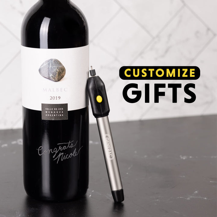 Cordless Engraving Pen for Metal - Diamond Tip Etching Tool for Engraving Toys, Sporting Goods, &amp; Glass Gifts