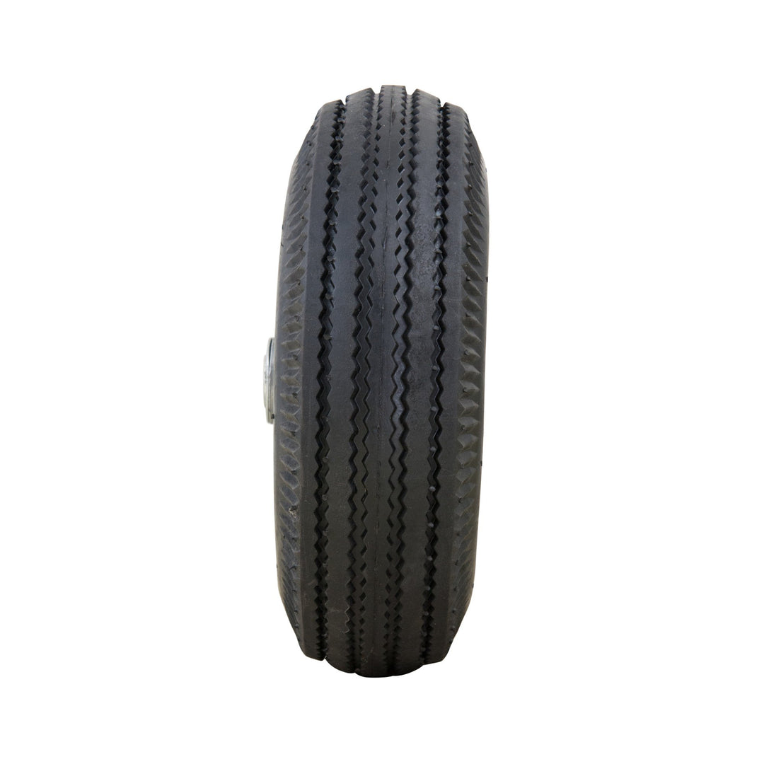 4.10/3.50-4 Pneumatic (Air Filled) Hand Truck / All Purpose Utility Tire on Wheel, 2.25 Offset Hub, 3/4 Bearings