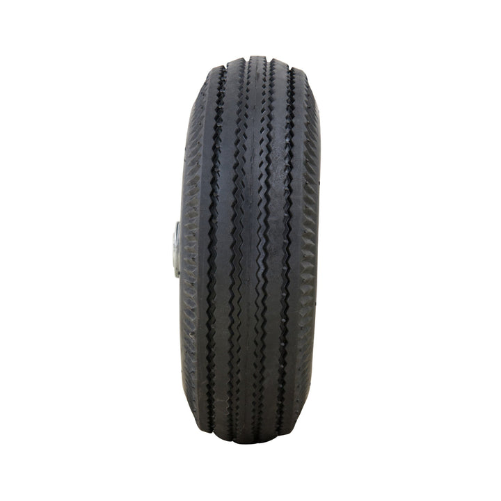 4.10/3.50-4 Pneumatic (Air Filled) Hand Truck / All Purpose Utility Tire on Wheel, 2.25 Offset Hub, 3/4 Bearings