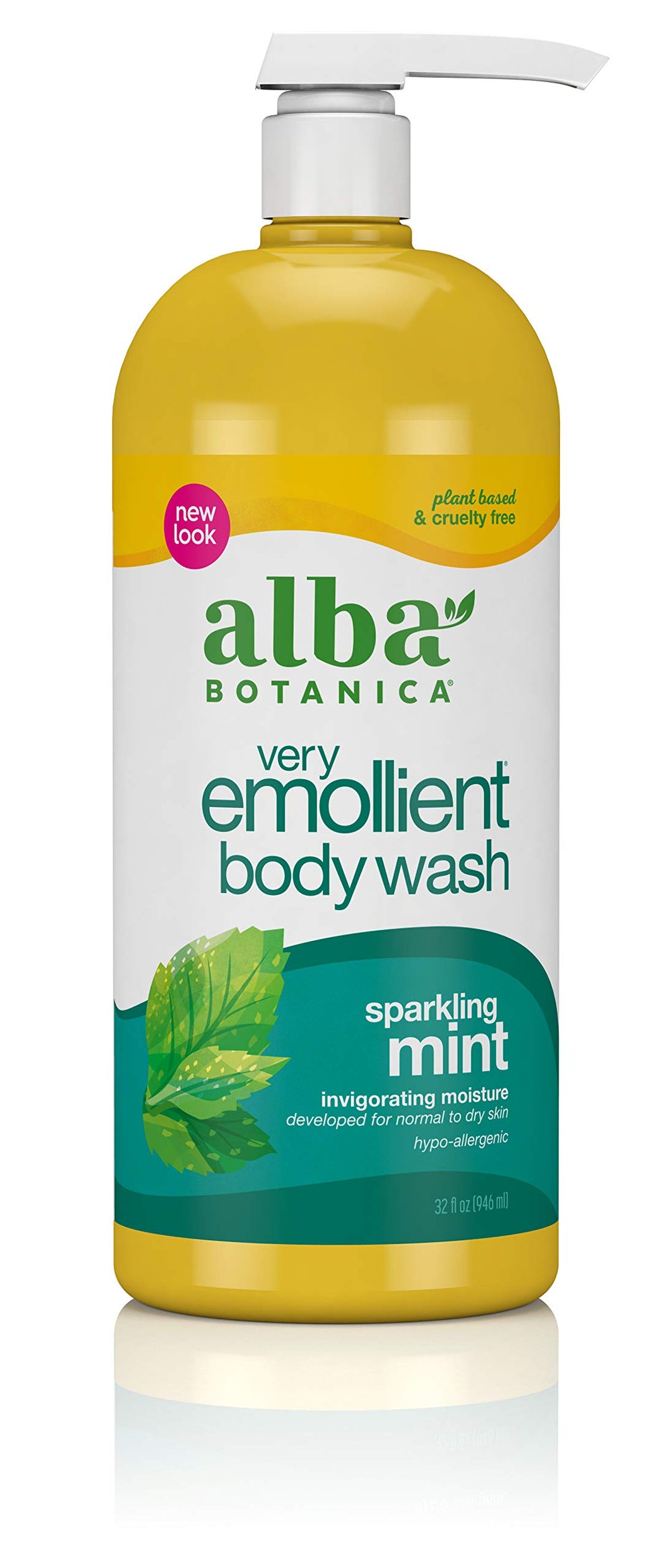 Bath And Shower Gel, Sparkling Mint, 32-Ounce Bottle
