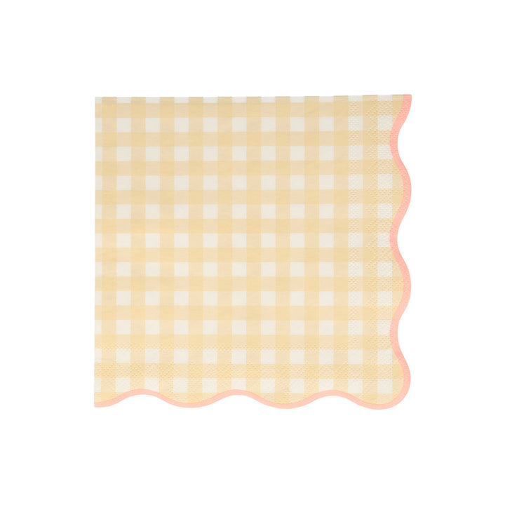 Gingham Large Napkins (Pack of 20)