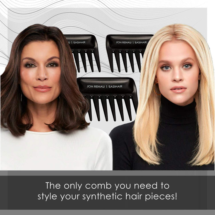Set of 3 Wide Tooth Combs by Jon Renau &amp; easiHair for Synthetic
