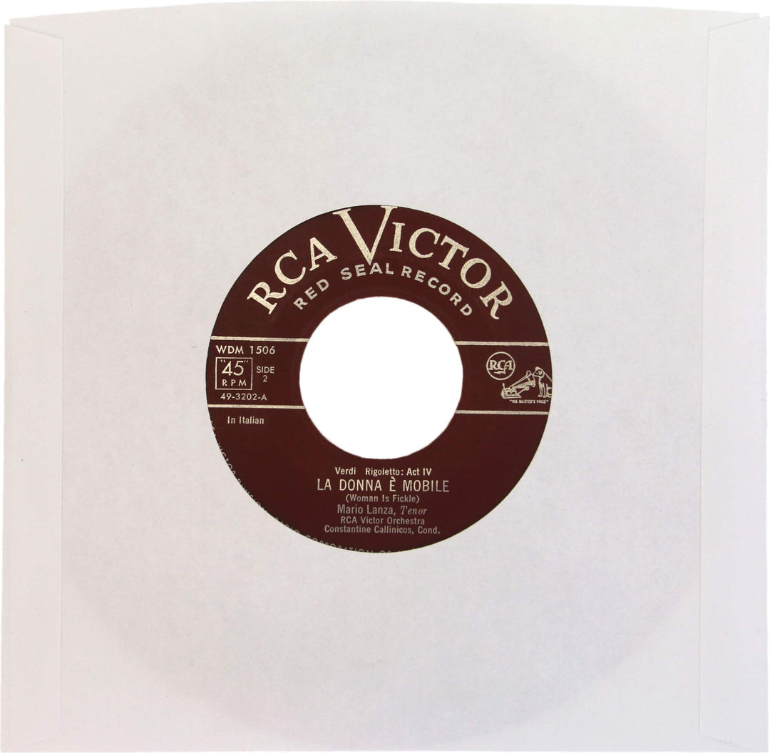 (25) Archival Quality Acid-Free Heavyweight Paper Inner Sleeves for 7 Vinyl Records #07IW