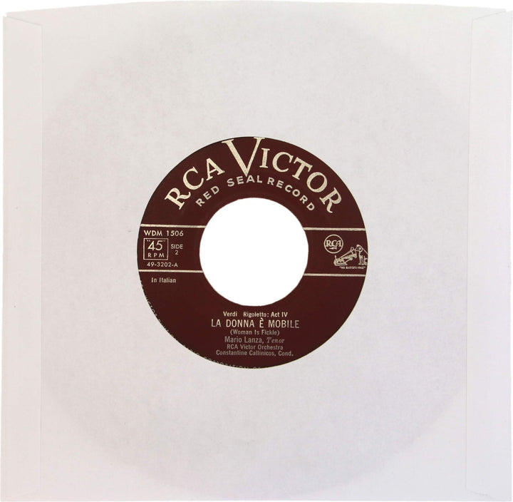 (25) Archival Quality Acid-Free Heavyweight Paper Inner Sleeves for 7 Vinyl Records #07IW