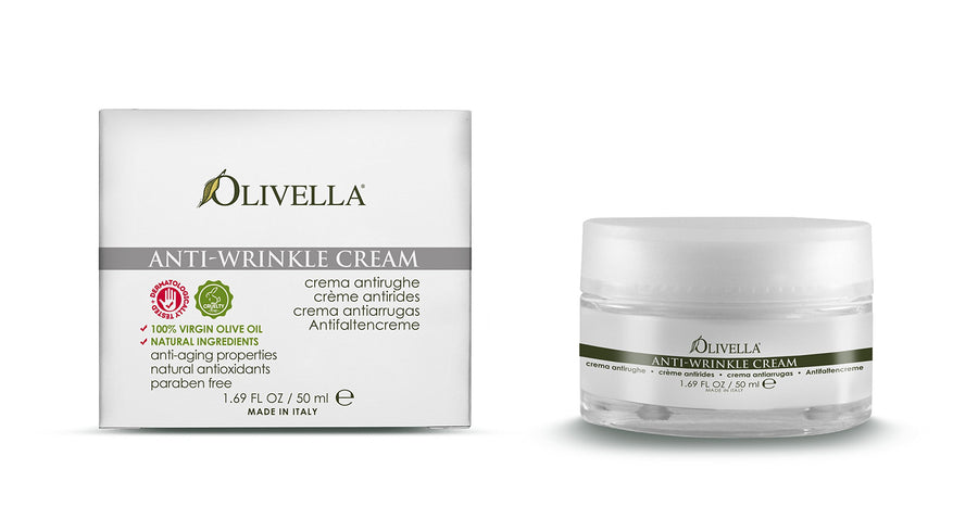 OLIVELLA Anti-Wrinkle Cream, Olive, 1.69 Fluid Ounce