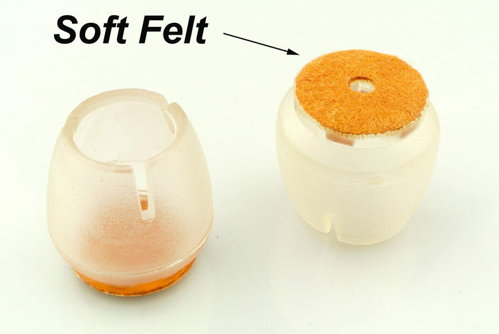 24PCS Round Chair Leg Covers Caps Rubber Hardwood Floors Protector Outdoors Furniture Circular Feet Pads (Size 6/9 to 4/5)