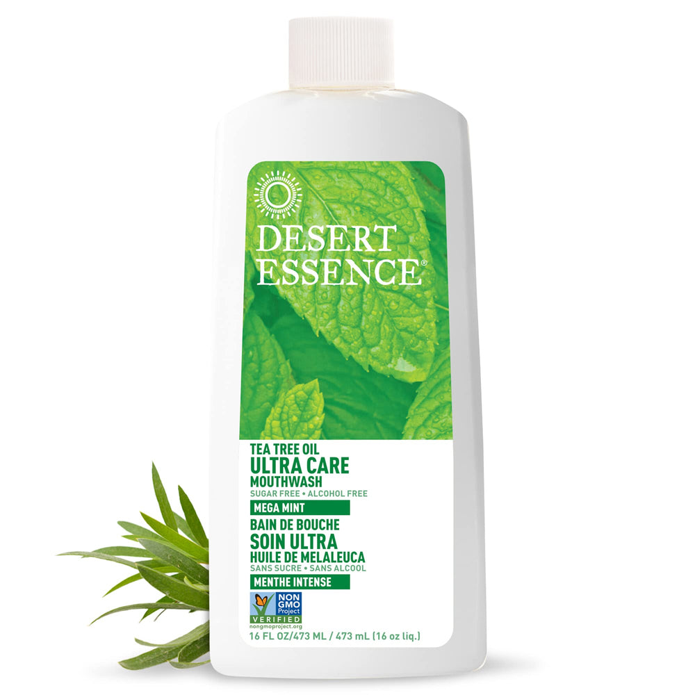 Desert Essence Ultra Care Mouthwash, Mega Mint, 16 Ounc