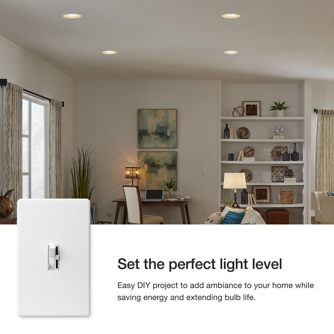 AY-103P-WH Ariadni 1000-watt 3-Way Dimmer, White