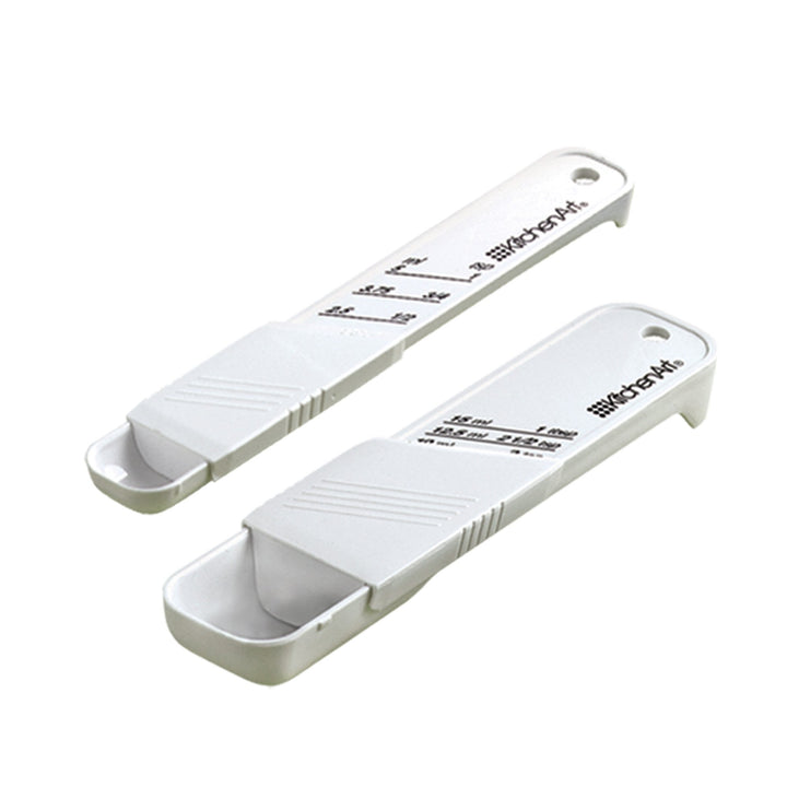 KitchenArt Adjust-A-Teaspoon and Tablespoon, White