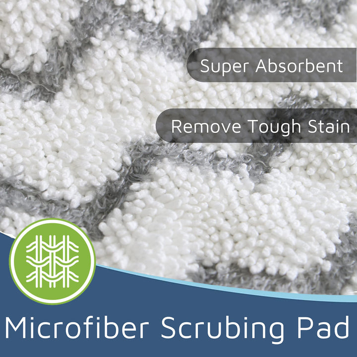 Heavy-Duty Steam Mop Replacement Pad for Shark Steam Pocket Mop S3501 S3601 S2901 S2902 S3550 S3801 S3901 SE450 S3601D S3901D for All Hard Floors Soft Scrub Mop Pad for Shark by Flammi