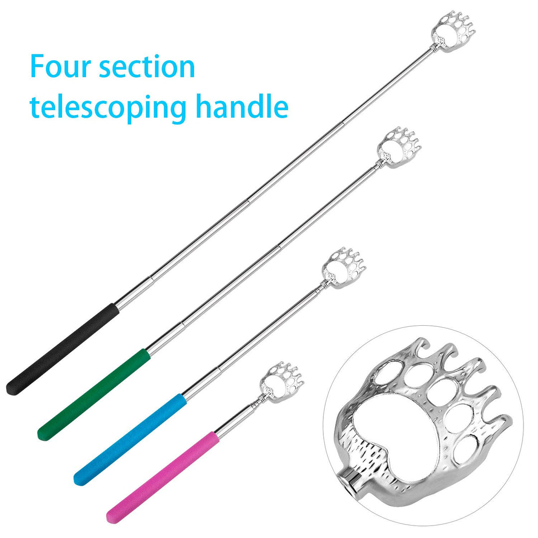 Bear Claw Back Scratcher Extendable, Metal Portable Telescopic Backscratchers with Rubber Handled 8 Pack