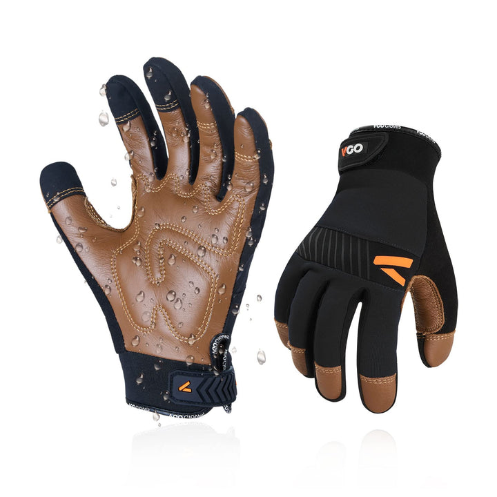 Vgo... 1-Pair Safety Work Gloves for Men,Anti-Vibration
