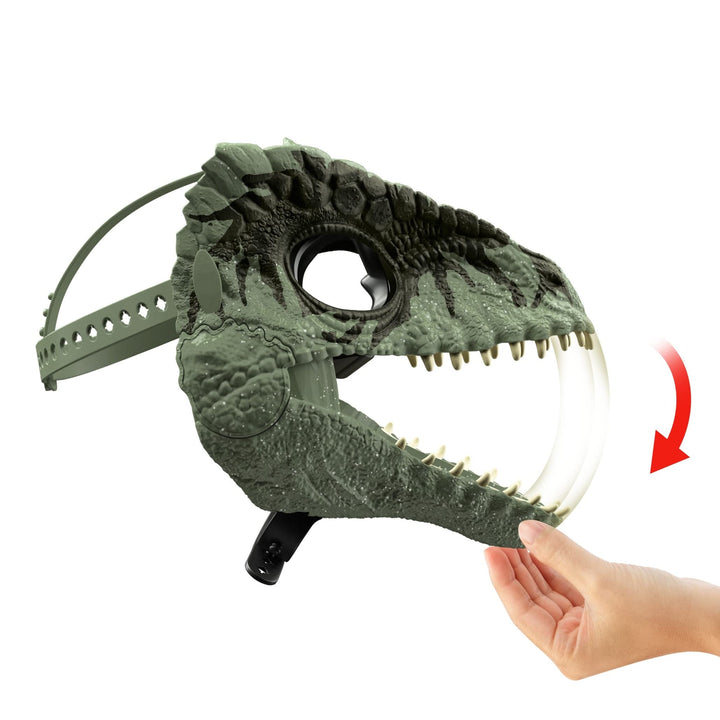Jurassic World Dominion Dinosaur Mask, Giganotosaurus Dino Role-Play Toy &amp; Costume Accessory with Opening Jaw &amp; Movie-Inspired Design