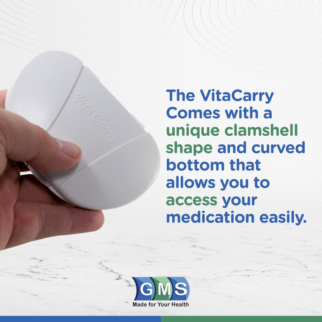 Multi-day Vitacarry 8 Compartment Pill Box Holds up to 
