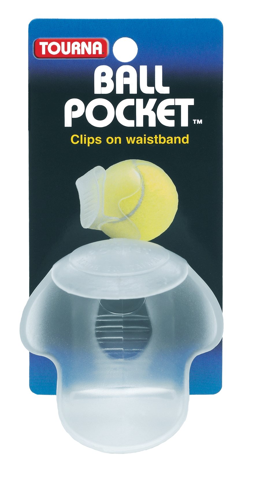 Ball Poclket Tennis Ball Waist Clip Holder-Clear