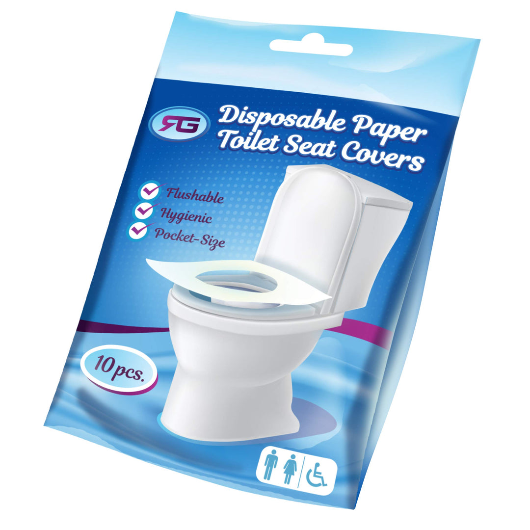 - Disposable Toilet Seat Covers Flushable Paper Travel Pack (50-Count)