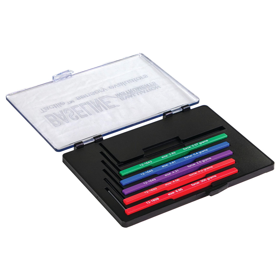12-1662 Tactile Monofilament, Hand, 2.83/3.61/4.31/4.56/6.65 g, 5-piece Set