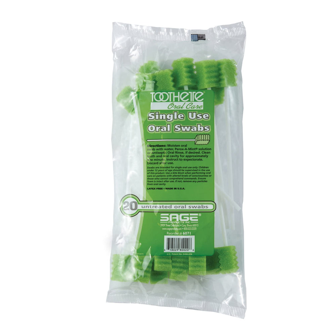 Sage Toothette Oral Care Plus Swabs Untreated - Each (1