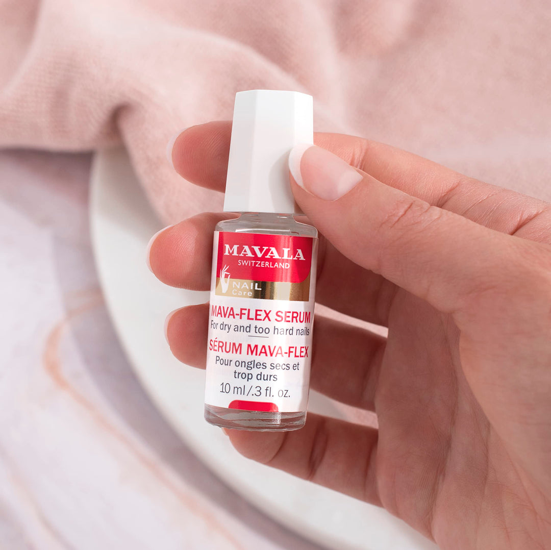 Mavala Mava-Flex for Dry, Hard Breaking Nails | Restore Flexibility to Nails | Moisturizes and Fortifies | Leaves Nails Shinier and Softer | 0.34 Ounce