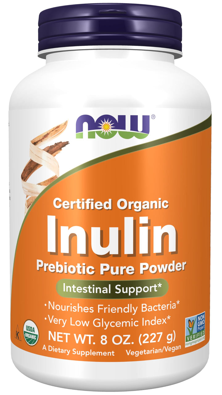NOW Foods Supplements, Inulin Prebiotic Pure Powder, Ce