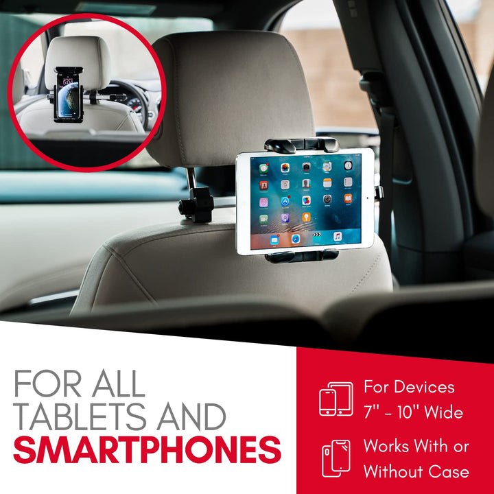 Macally Tablet Holder for Car Headrest - Adjustable iPa