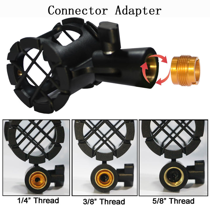 Microphone Shock Mount Clip Universal Mic Holder Stand Anti Vibration for AKG D230 Senheisser ME66 Rode NTG-2 NTG-1 Audio-Technica AT-875R