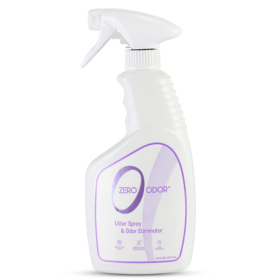 – Litter Odor Eliminator - Permanently Eliminate Litter Odors with Best Patented Molecular Technology - Pet Safe & Works on all types of litter, 16oz (Over 400 Sprays)