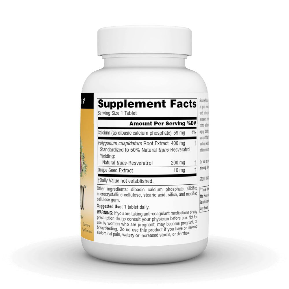 Resveratrol 200 for Healthy Aging*, 200 mg - 120 Tablets