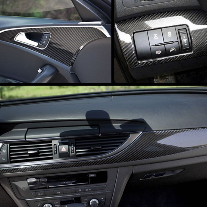 DIYAH High Gloss 6D Black Carbon Fiber Vinyl Wrap Stick