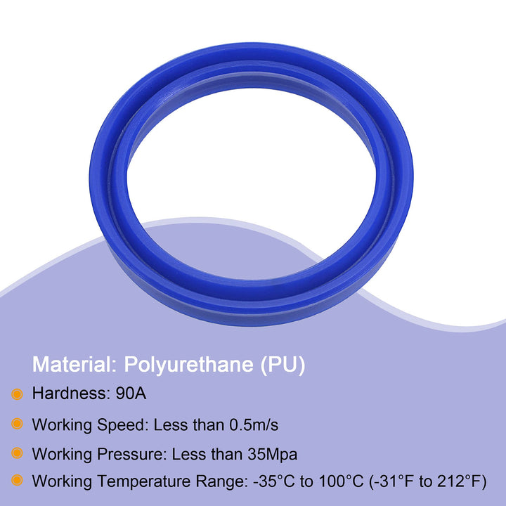 MECCANIXITY UN Radial Shaft Seal 35mm ID x 43mm OD x 6m