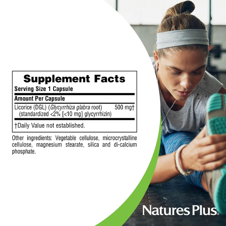 NaturesPlus Herbal Actives Licorice (DGL) 500 mg - 60 C