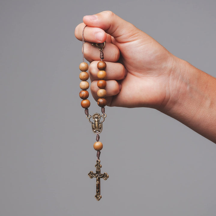 Car Rearview Mirror Rosary (Lady of Grace)