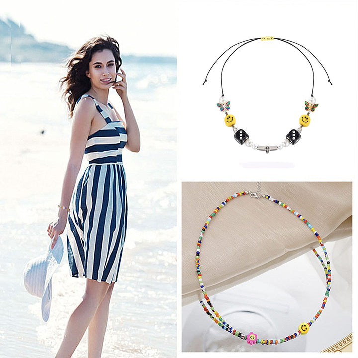 200PCS 10mm Smiley Face Beads,Acrylic Round Happy Face Loose Spacer Beads Colorful Smiley Face Charms for DIY Jewelry Bracelet Hair Accessories Earring Necklace Craft Supplies