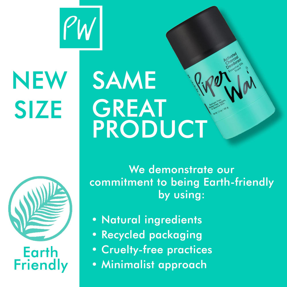 Natural Deodorant w/Activated Charcoal | Odor Protection, Vegan, Aluminum Free, Shark Tank Product for Women & Men | Great for Travel, & Gifts | 50g Scented Stick