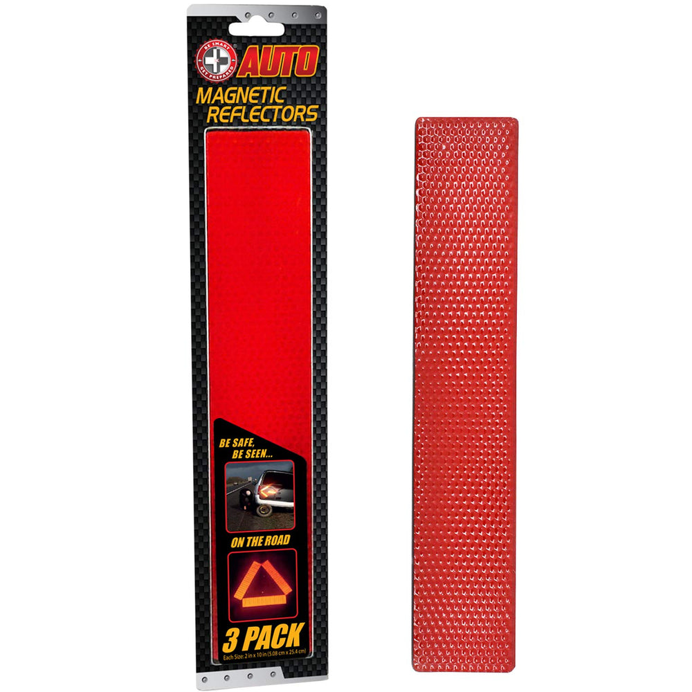 Magnetic Reflector (3-Pack). Install The Magnet to Any Metal on The Front, Side or Rear of Your Vehicle