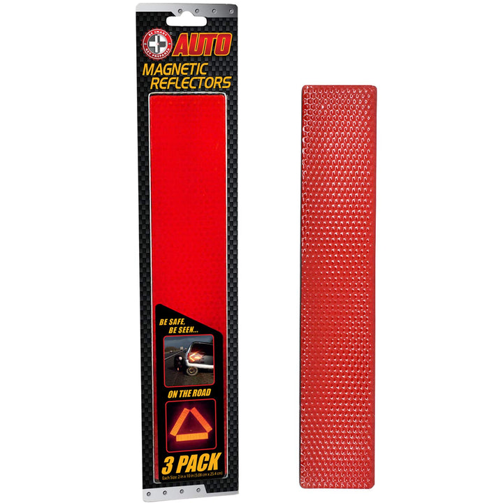 Magnetic Reflector (3-Pack). Install The Magnet to Any Metal on The Front, Side or Rear of Your Vehicle