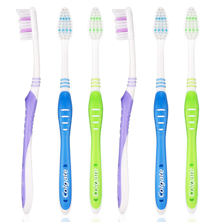 Super Flexi Toothbrush with Tongue Cleaner, Soft - Pack of 6