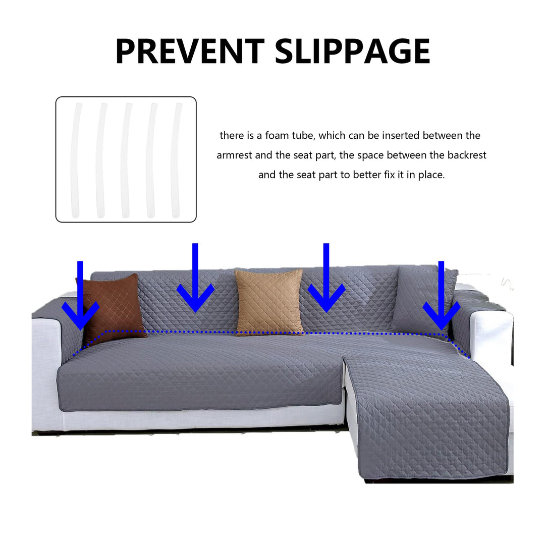 JIABOLANG Double Side L Shape Couch Cover Sectional Sof